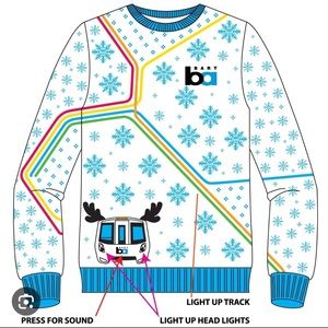 BART 2023 UGLY HOLIDAY SWEATER new unworn in original packing